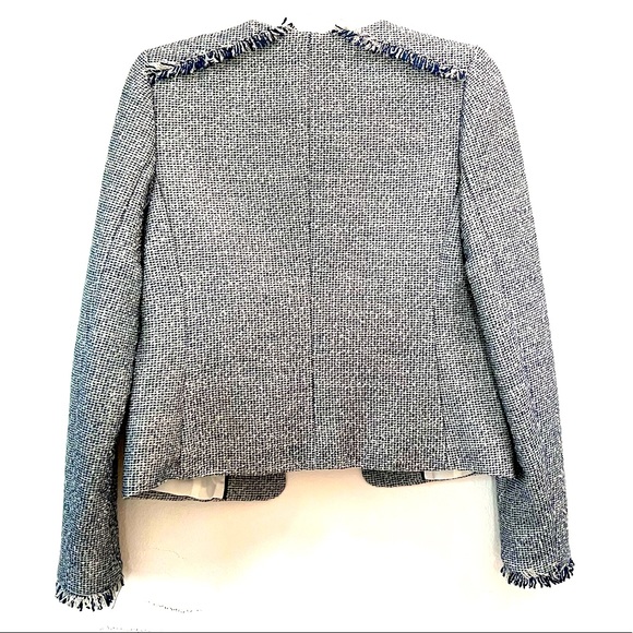NWT Banana Republic Scalloped Tweed Blazer / Size 2 - Picture 4 of 8